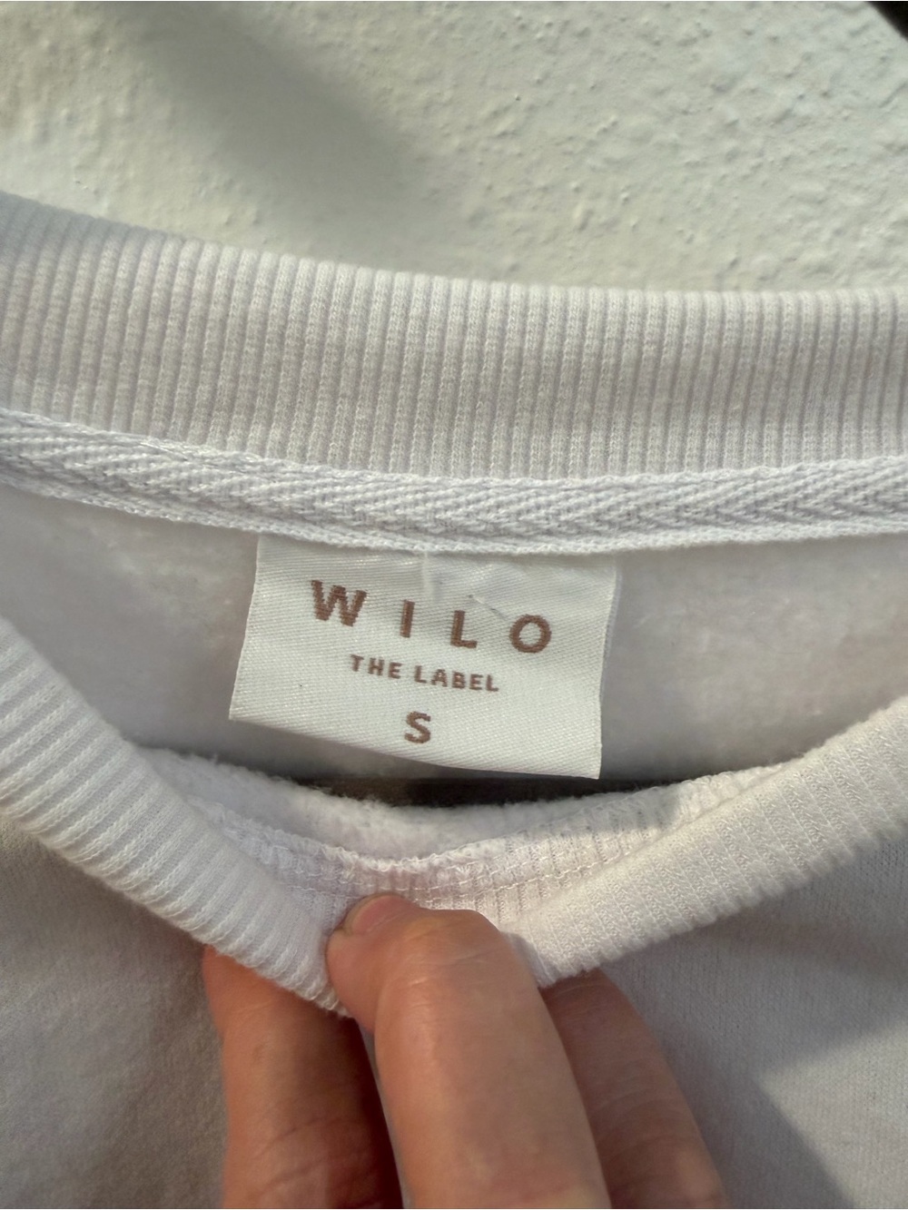 WILO THE LABEL White Crewneck Sweatshirt - Tennis Club Embroidered - Picture 3 of 3